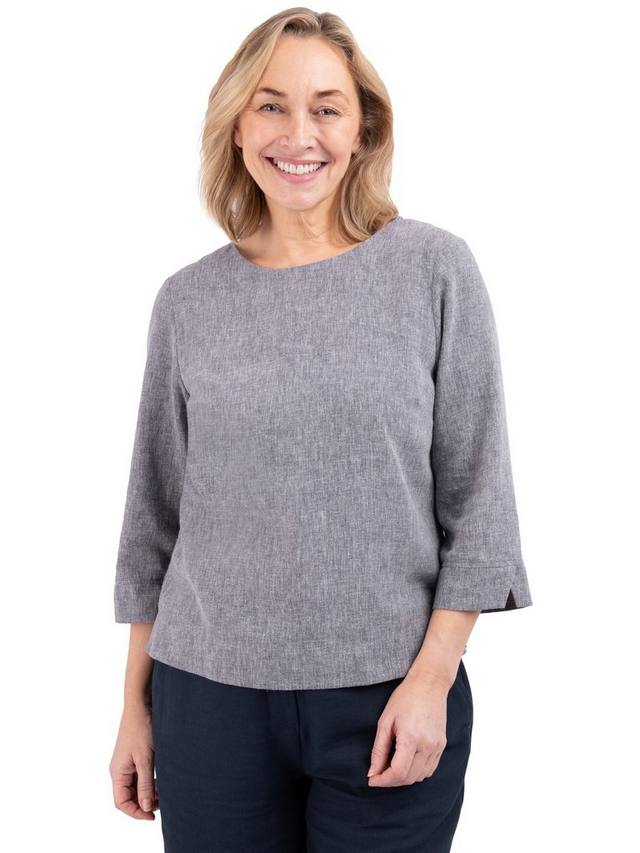 Топ Sera с рукавом 3/4 из льняной смеси Easy-Care Rohan, Deep Navy
Топ Sera с рукавом 3/4 из льняной смеси Easy-Care Rohan, Deep Navy