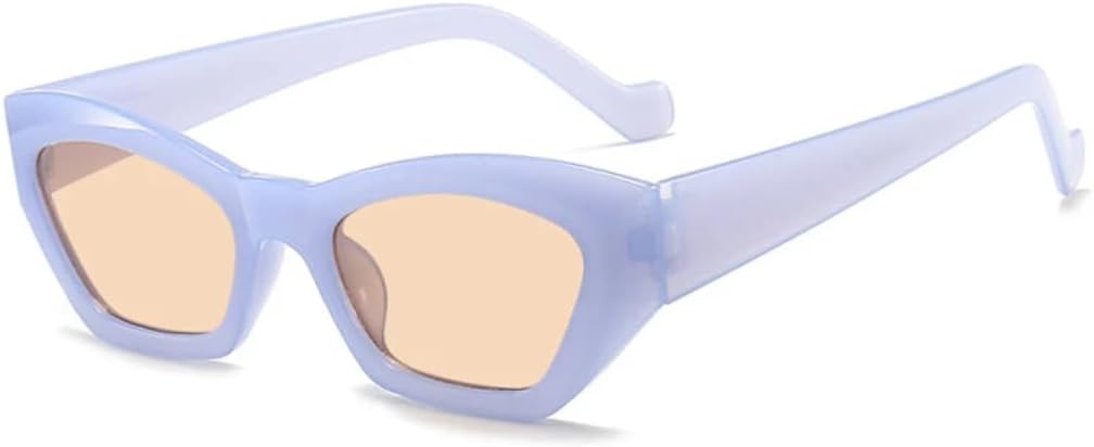 Солнцезащитные очки с защитой от УФ-излучения UV400 | «Кошачий глаз», маленькая оправа | Линзы конфетных цветов для занятий спортом на открытом воздухе и вождения DSVIGF, Blue Tea
Солнцезащитные очки с защитой от УФ-излучения UV400 | «Кошачий глаз», маленькая оправа | Линзы конфетных цветов для занятий спортом на открытом воздухе и вождения DSVIGF, Blue Tea