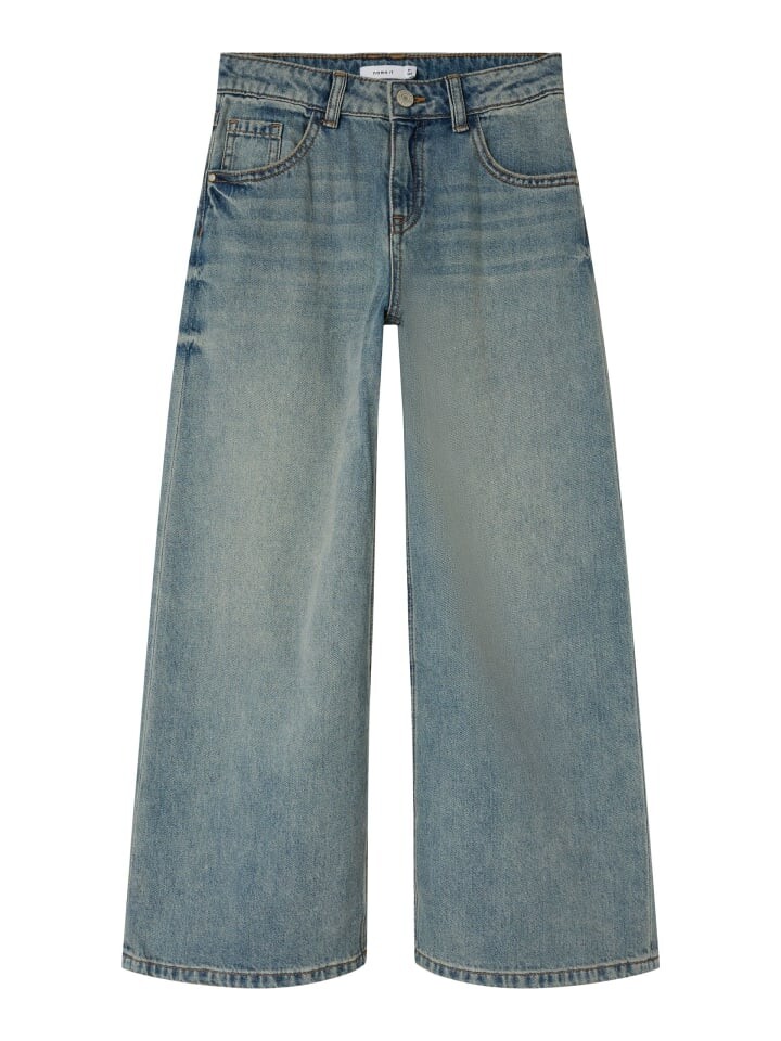 Джинсы name it Wide Leg Jeans NKFBELLA SKATER XWIDE JEANS 3111-ZA, цвет vintage medium blue denim
Джинсы name it Wide Leg Jeans NKFBELLA SKATER XWIDE JEANS 3111-ZA, цвет vintage medium blue denim