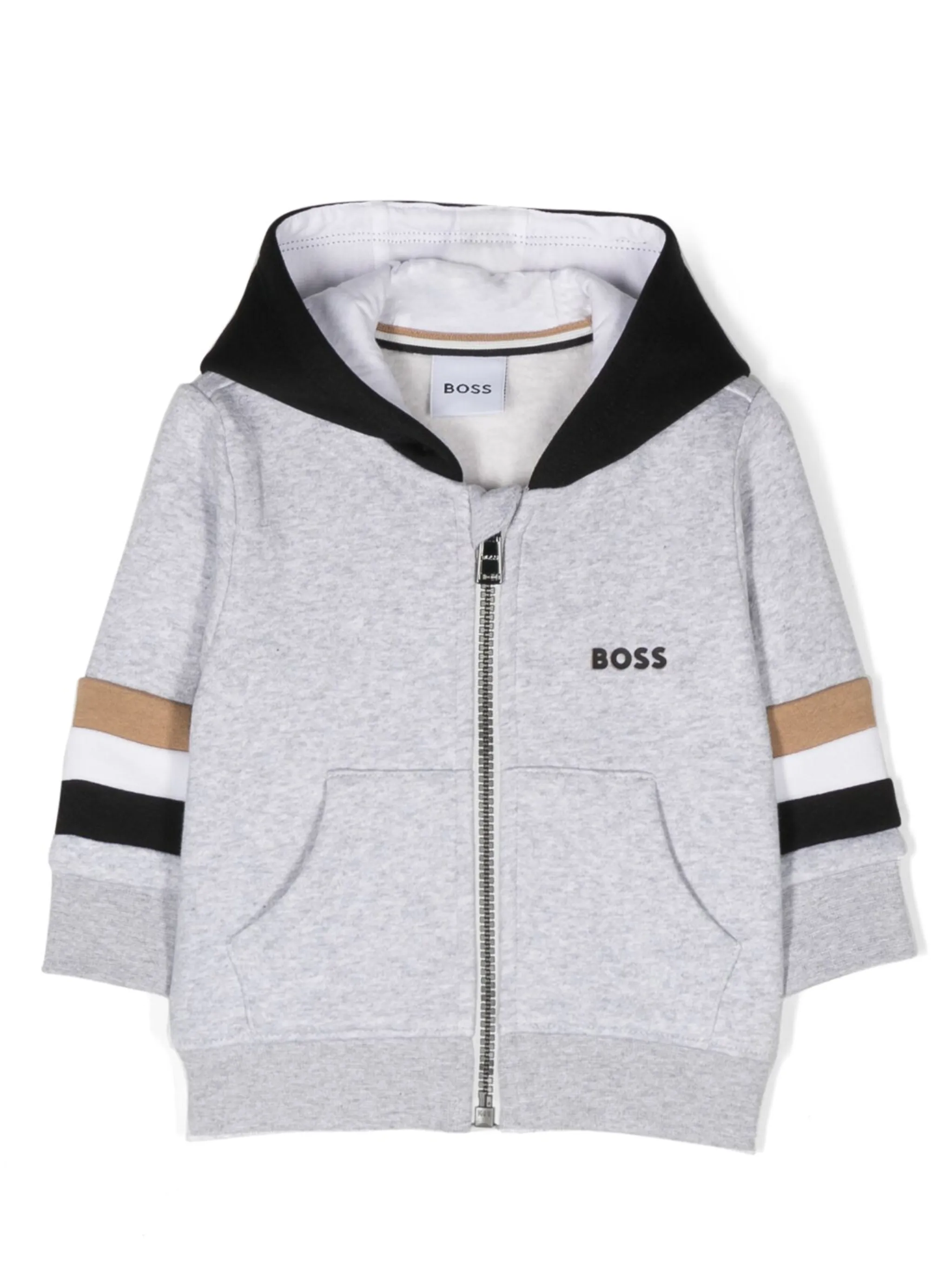 Худи на молнии с логотипом Boss Kidswear, серый
Худи на молнии с логотипом Boss Kidswear, серый