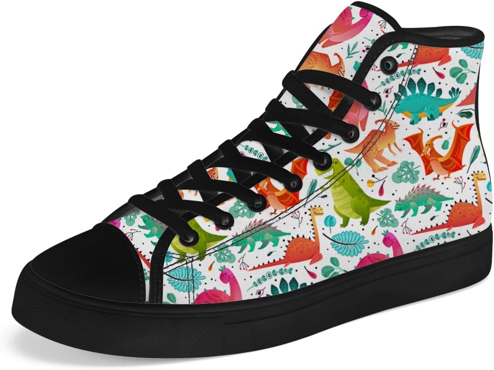 Кеды на высокой подошве с динозаврами для мужчин и женщин, высокие кроссовки на шнуровке, повседневная обувь Chebing, красный/зеленый
Кеды на высокой подошве с динозаврами для мужчин и женщин, высокие кроссовки на шнуровке, повседневная обувь Chebing, красный/зеленый