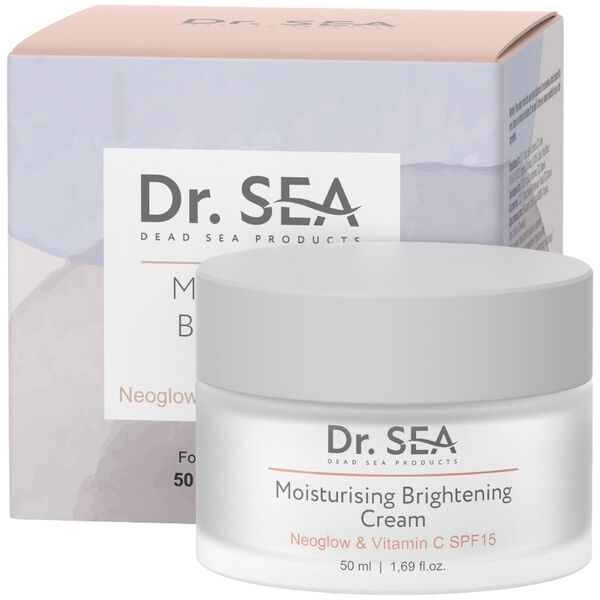 Увлажняющий осветляющий крем, neoglow и витамин c spf15, 50 мл Dr.Sea Basic 
Увлажняющий осветляющий крем, neoglow и витамин c spf15, 50 мл Dr.Sea Basic