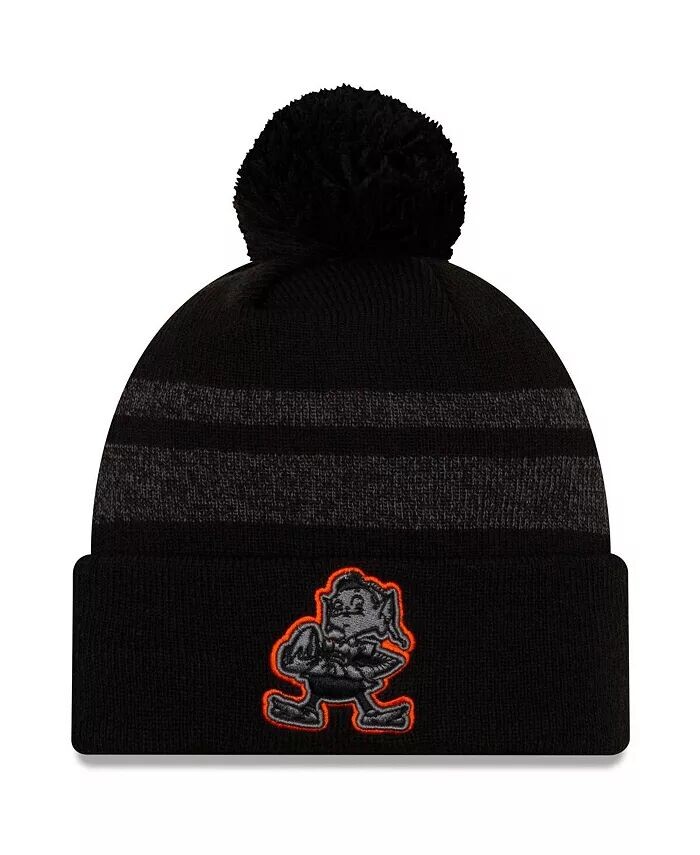 Мужская черная вязаная шапка Cleveland Browns Dispatch с манжетами и помпоном New Era, черный
Мужская черная вязаная шапка Cleveland Browns Dispatch с манжетами и помпоном New Era, черный