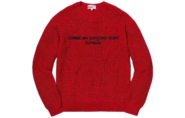 Свитер унисекс Comme Des Garcons Supreme, красный
Свитер унисекс Comme Des Garcons Supreme, красный