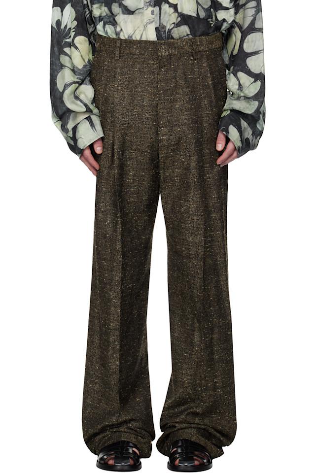 Брюки плиссе Dries Van Noten, цвет mud
Брюки плиссе Dries Van Noten, цвет mud