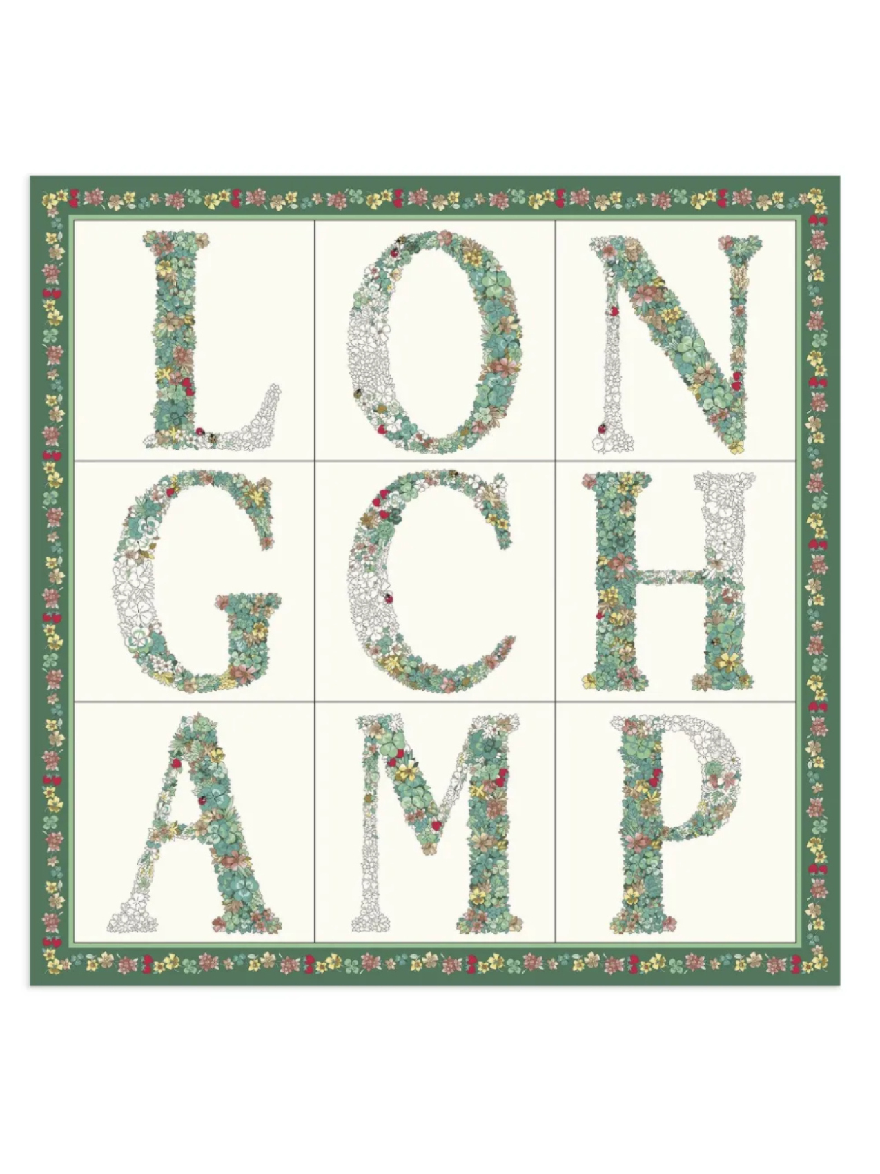 Longchamp шелковый платок с монограммой, зеленый
Longchamp шелковый платок с монограммой, зеленый