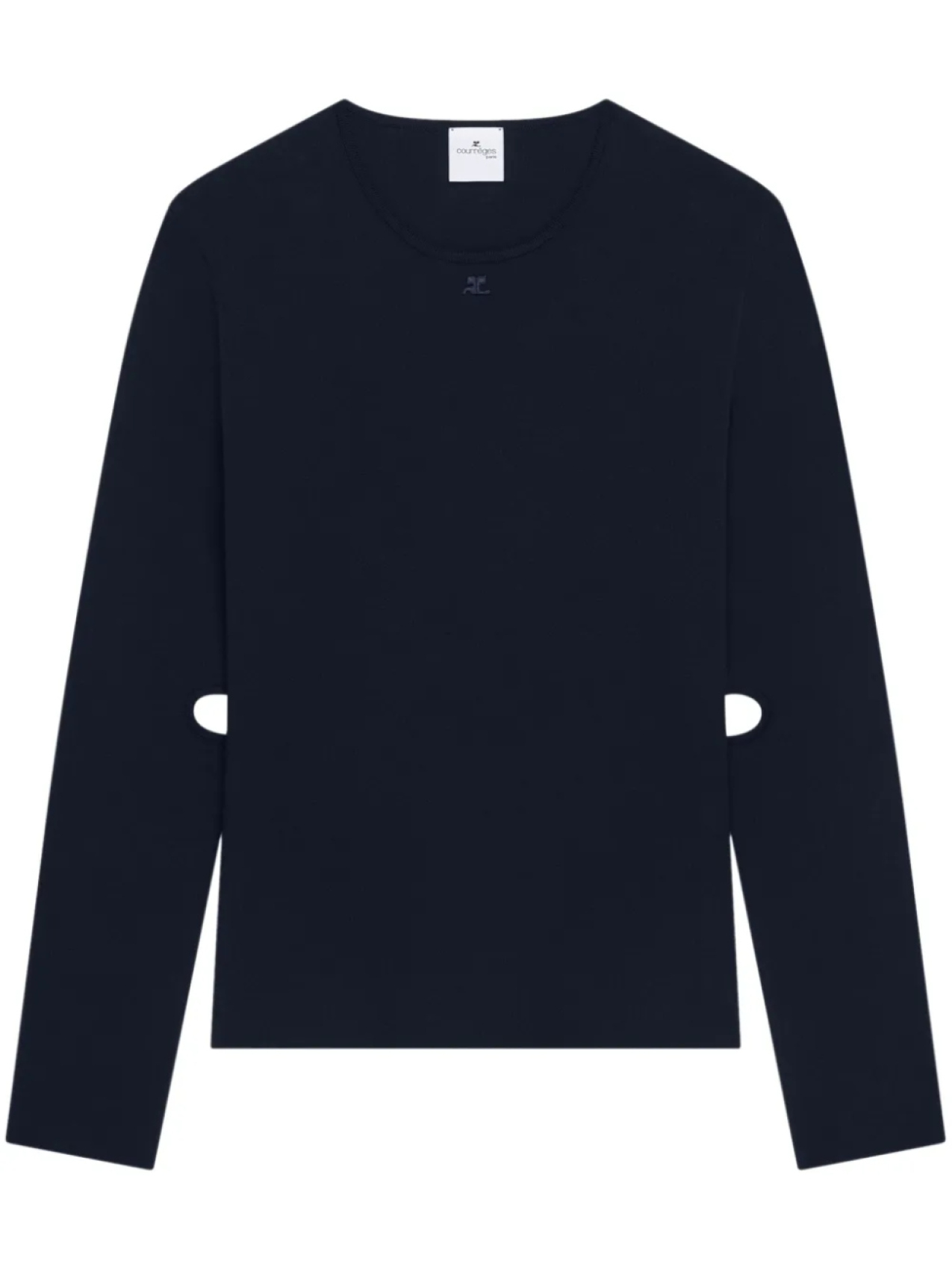 Вязаный свитер с вырезами Courrèges, синий
Вязаный свитер с вырезами Courrèges, синий