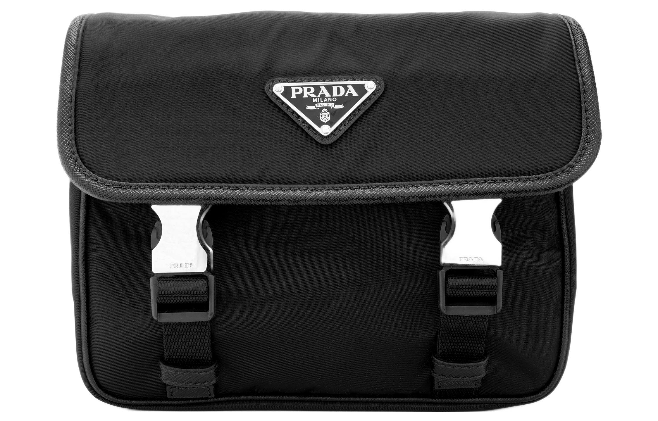 Нейлоновая тканевая курьерская сумка, портфель, сумка через плечо, кросс-боди мужская черная PRADA
Нейлоновая тканевая курьерская сумка, портфель, сумка через плечо, кросс-боди мужская черная PRADA