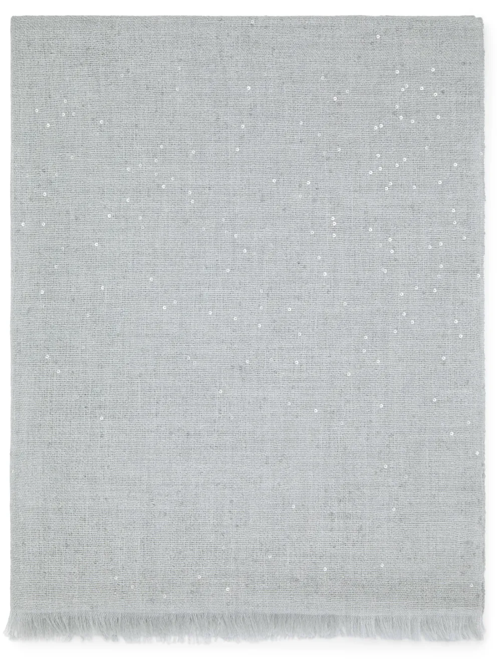 Шарф с бахромой и пайетками Brunello Cucinelli, серый
Шарф с бахромой и пайетками Brunello Cucinelli, серый