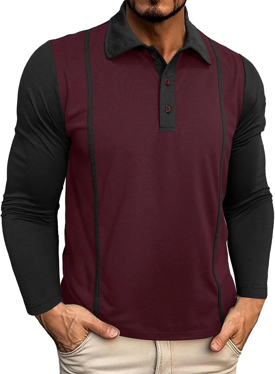 Мужская поло с длинным рукавом Classic Fall Button Color Block
Мужская поло с длинным рукавом Classic Fall Button Color Block