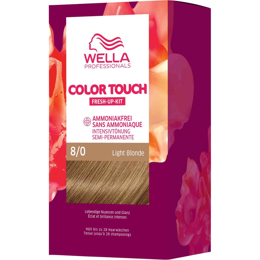 Краска для волос Wella Color Touch Fresh-Up-Kit, 8/0 Light Blonde / 130 ml
Краска для волос Wella Color Touch Fresh-Up-Kit, 8/0 Light Blonde / 130 ml