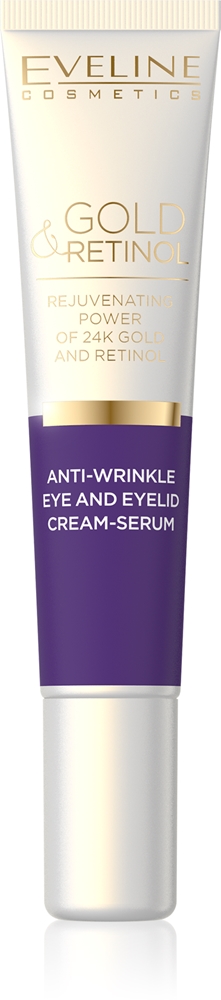 Крем-Сыворотка с золотом и ретинолом для кожи вокруг глаз против морщин Eveline Cosmetics, 20 мл
Крем-Сыворотка с золотом и ретинолом для кожи вокруг глаз против морщин Eveline Cosmetics, 20 мл
