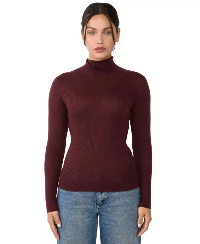 Женский свитер с высоким воротом из плотного кашемира и шелка в рубчик JENNIE LIU, красный
Женский свитер с высоким воротом из плотного кашемира и шелка в рубчик JENNIE LIU, красный