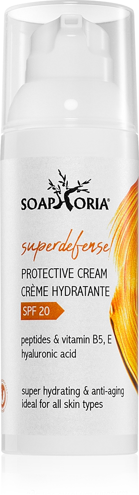 Увлажняющий и защитный крем Superdefense с пептидами Soaphoria, spf 20+ 50 мл
Увлажняющий и защитный крем Superdefense с пептидами Soaphoria, spf 20+ 50 мл