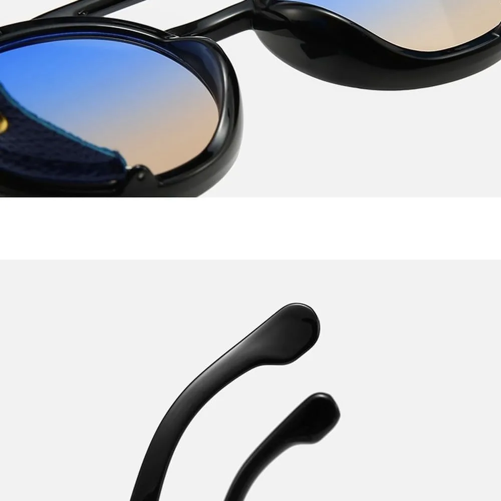 Солнцезащитные очки в стиле стимпанк для мужчин и женщин. Классические солнцезащитные очки с кожаными вставками по бокам, круглые линзы в стиле панк GHVWYX, Blue Lens
Солнцезащитные очки в стиле стимпанк для мужчин и женщин. Классические солнцезащитные очки с кожаными вставками по бокам, круглые линзы в стиле панк GHVWYX, Blue Lens