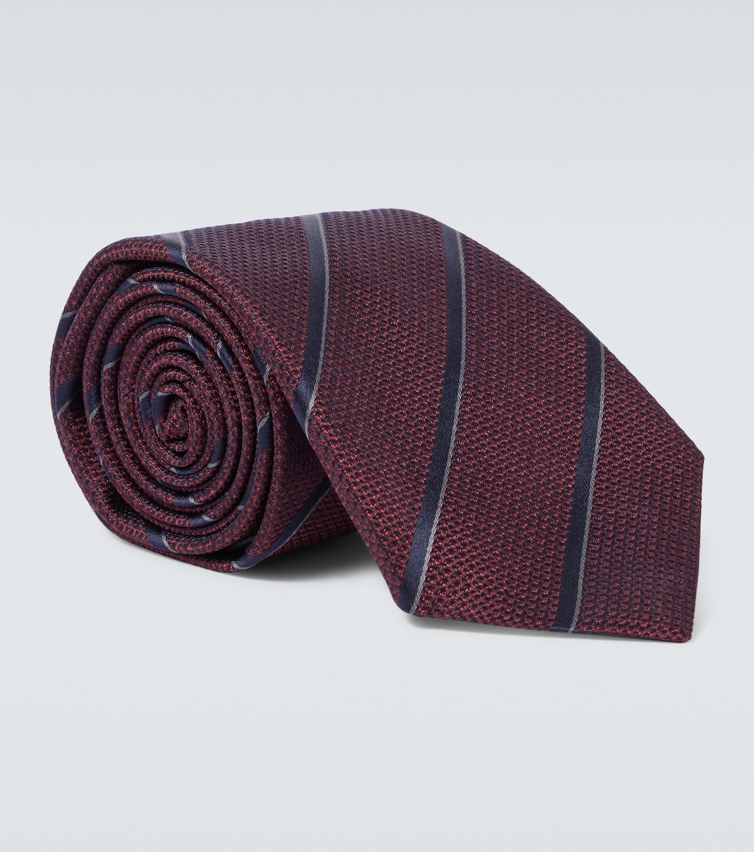 Полосатый шелковый галстук Canali
Полосатый шелковый галстук Canali