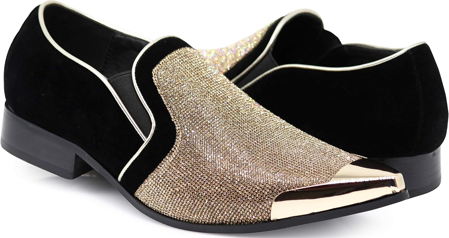 Мужские туфли-лоферы Enzo Romeo Crisiano с замшевой остроконечной носовой частью и хромированными стразами, на плоской подошве, золотой
Мужские туфли-лоферы Enzo Romeo Crisiano с замшевой остроконечной носовой частью и хромированными стразами, на плоской подошве, золотой