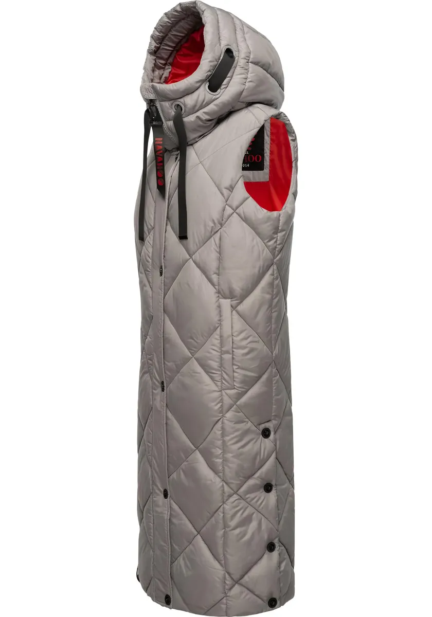 Стеганый жилет Наваху "Шнукель", теплый женский уличный жилет длинный с капюшоном Navahoo, серый
Стеганый жилет Наваху "Шнукель", теплый женский уличный жилет длинный с капюшоном Navahoo, серый