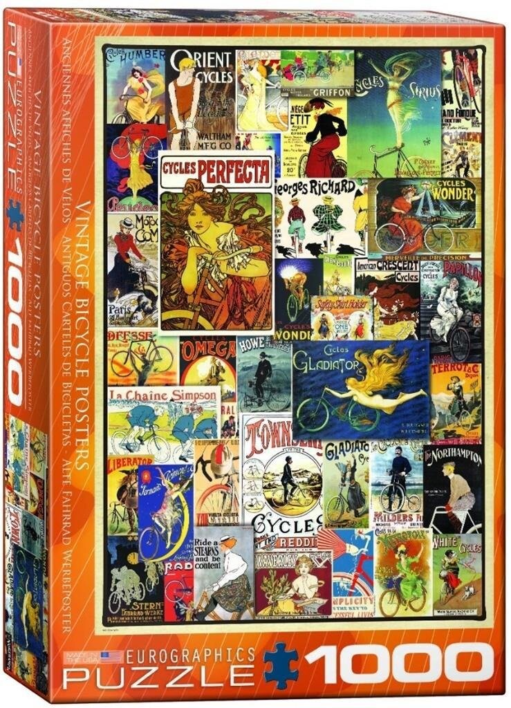 Еврографика, пазл, Старые постеры - Велосипеды, 1000 шт. EuroGraphics
Еврографика, пазл, Старые постеры - Велосипеды, 1000 шт. EuroGraphics