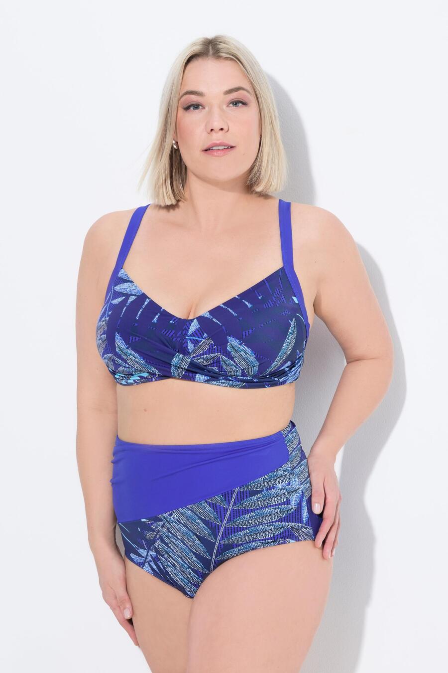 ULLA POPKEN Женский бикини с рисунком папоротника, мягкие чашечки, драпированные
ULLA POPKEN Женский бикини с рисунком папоротника, мягкие чашечки, драпированные