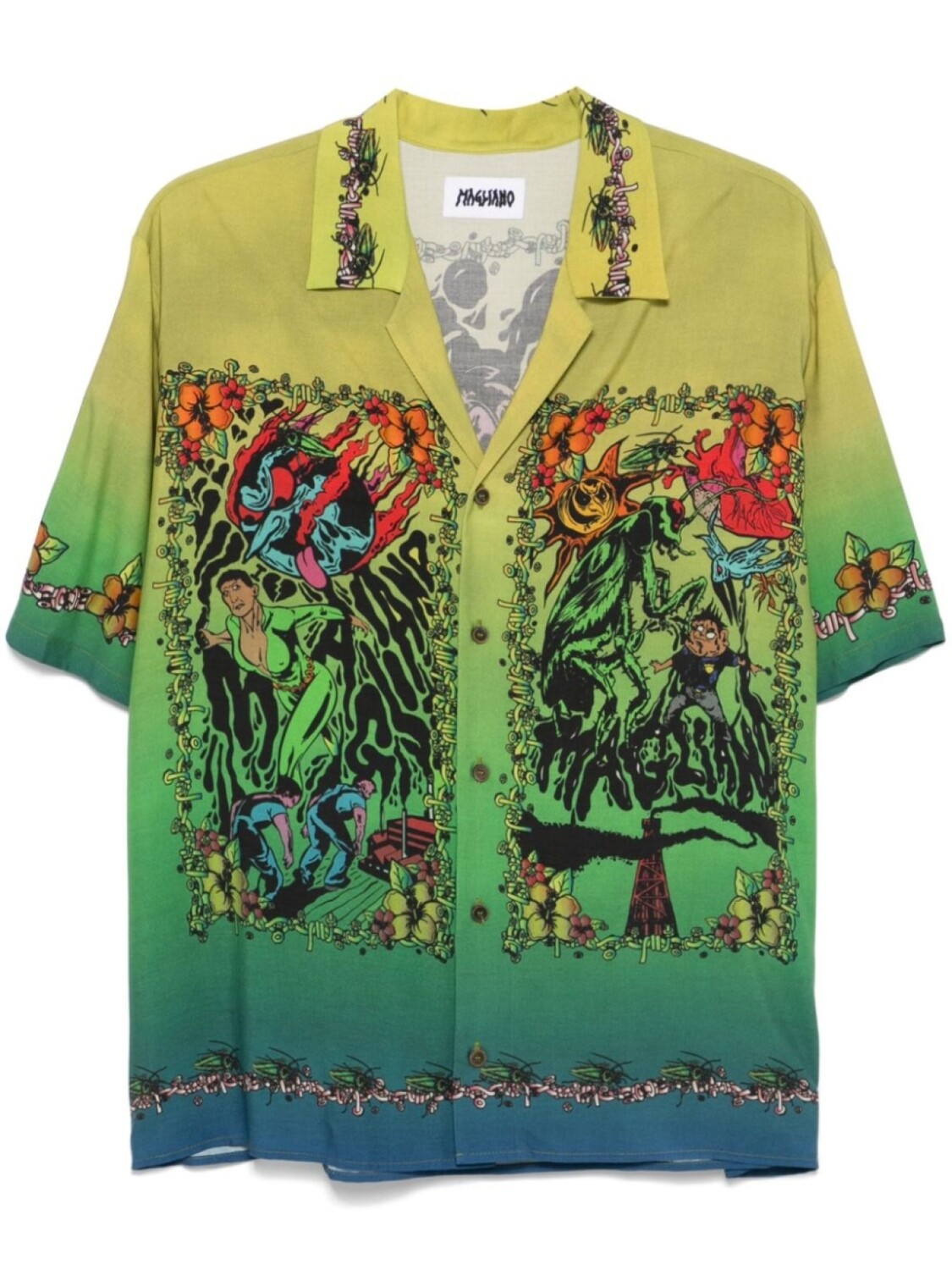 Рубашка с короткими рукавами и принтом Magliano, желтый
Рубашка с короткими рукавами и принтом Magliano, желтый