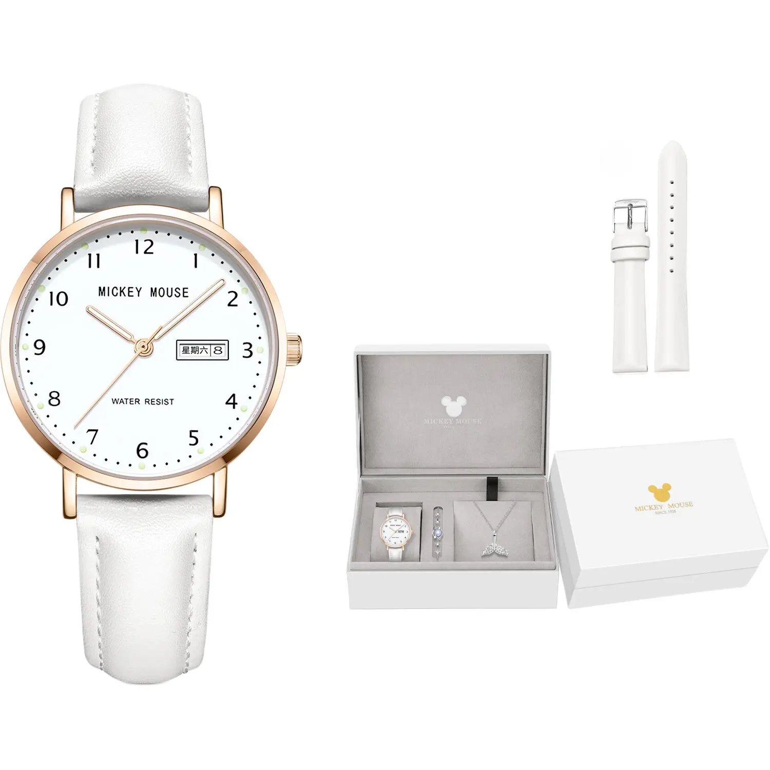 Disney Микки наручные часы с кварцевым механизмом женские с белым циферблатом
Disney Микки наручные часы с кварцевым механизмом женские с белым циферблатом