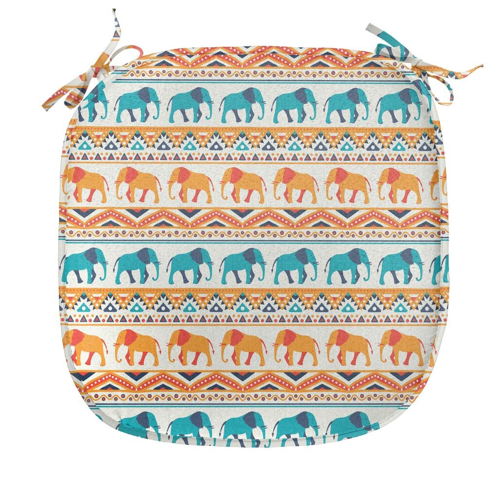 Подушка на обеденный стул ABAKUHAUS Elephant, экзотическое геометрическое искусство, декоративная водонепроницаемая подушка с ремнями для кухонных сидений, 40 см x 40 см, бирюзово-оранжевый кремовый цвет
Подушка на обеденный стул ABAKUHAUS Elephant, экзотическое геометрическое искусство, декоративная водонепроницаемая подушка с ремнями для кухонных сидений, 40 см x 40 см, бирюзово-оранжевый кремовый цвет