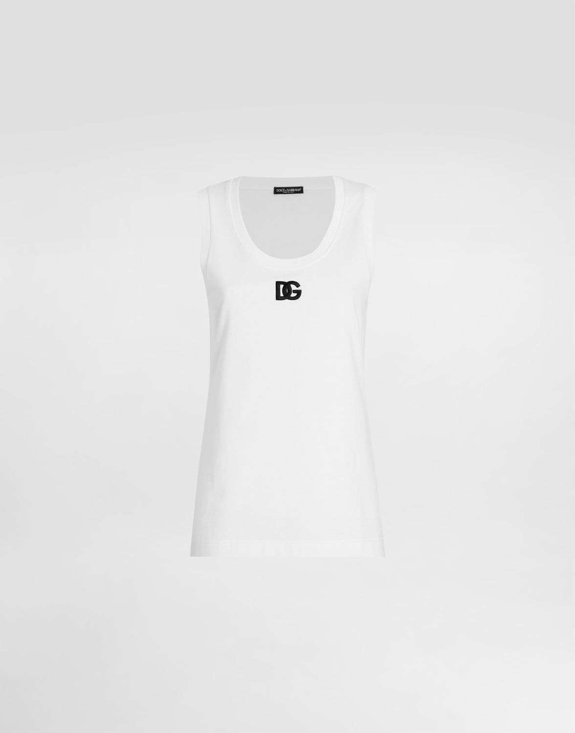 Удлиненная майка из джерси с вышивкой логотипа dg Dolce & Gabbana, белый
Удлиненная майка из джерси с вышивкой логотипа dg Dolce & Gabbana, белый