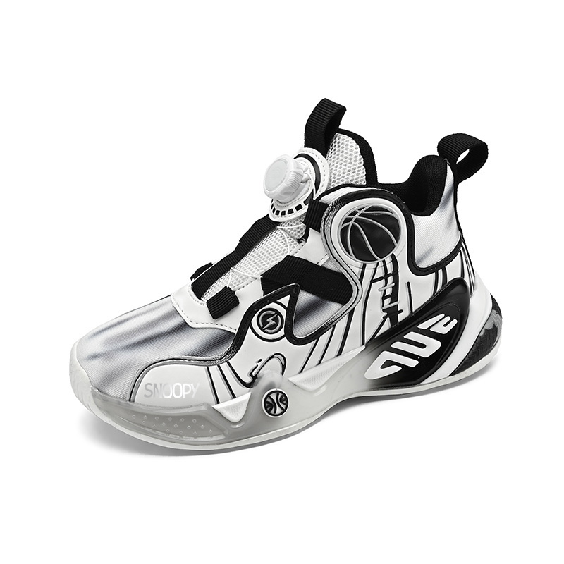 Баскетбольные кроссовки с высоким верхом, противоскользящие, амортизирующие, износостойкие, дышащие, детские SNOOPY, черный/белый
Баскетбольные кроссовки с высоким верхом, противоскользящие, амортизирующие, износостойкие, дышащие, детские SNOOPY, черный/белый