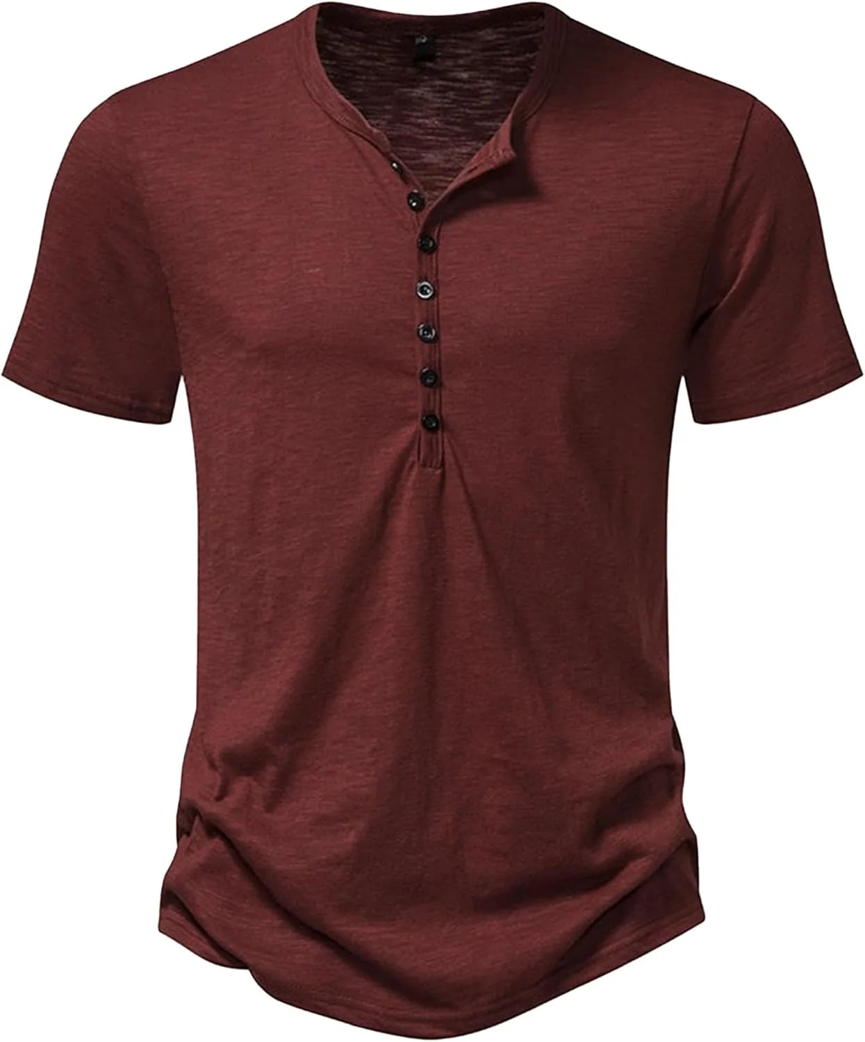 Мужская футболка хенли с коротким рукавом Aosufei
Мужская футболка хенли с коротким рукавом Aosufei