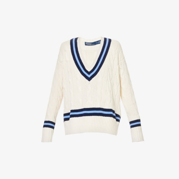 Джемпер свободной вязки cricket с v-образным вырезом Polo Ralph Lauren, бежевый
Джемпер свободной вязки cricket с v-образным вырезом Polo Ralph Lauren, бежевый