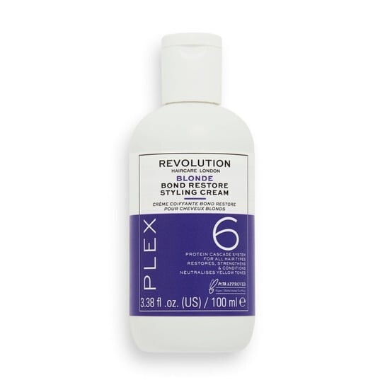 Крем для укладки светлых волос 100мл Revolution Haircare Plex 6 Blonde Bond Restore Styling Cream, Makeup Revolution
Крем для укладки светлых волос 100мл Revolution Haircare Plex 6 Blonde Bond Restore Styling Cream, Makeup Revolution