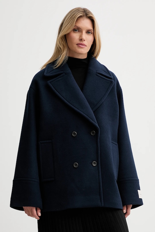 Пальто с шерстью Calvin Klein, темно-синий
Пальто с шерстью Calvin Klein, темно-синий
