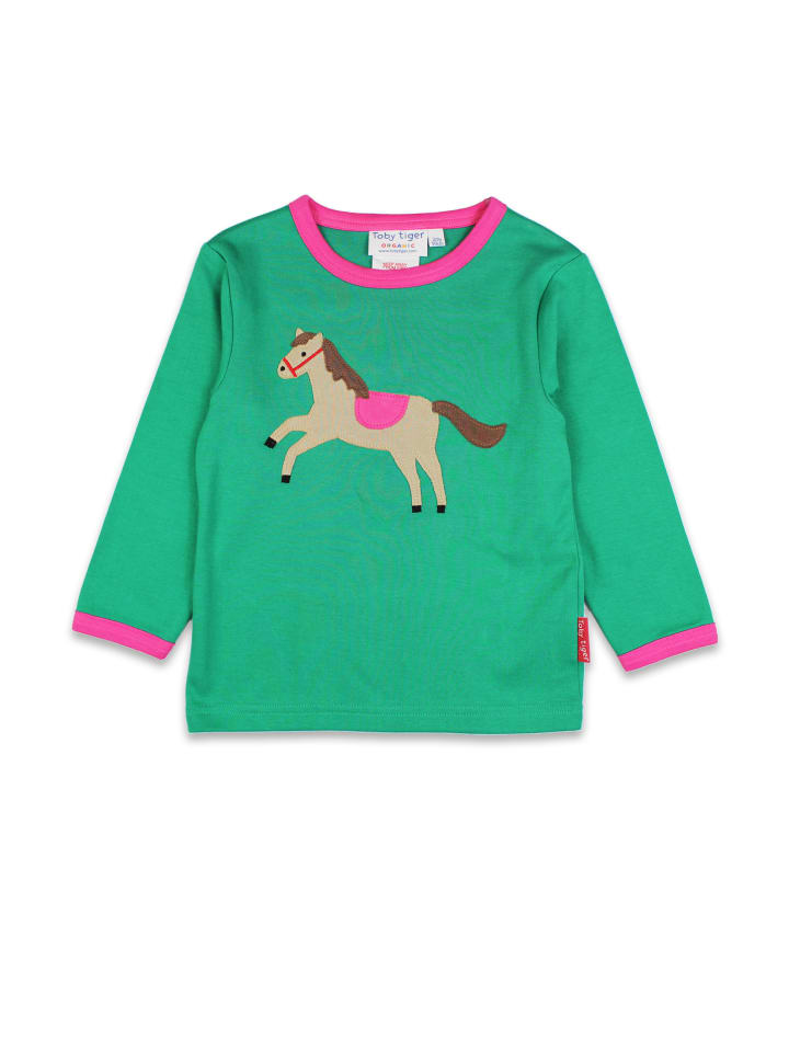 Рубашка с длинными рукавами и аппликацией в виде лошади зеленого цвета Toby Tiger
Рубашка с длинными рукавами и аппликацией в виде лошади зеленого цвета Toby Tiger