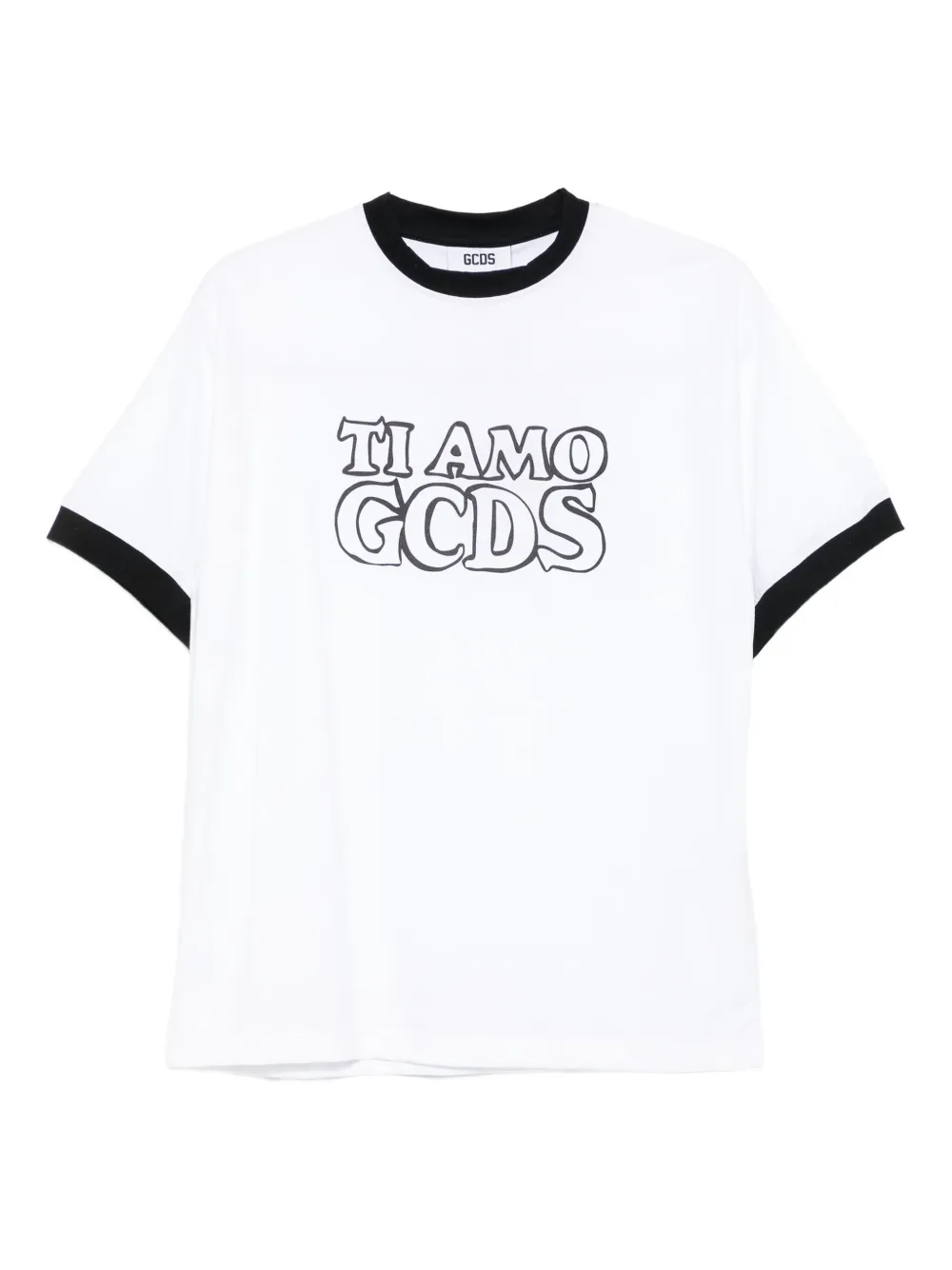 Футболка-рингер с графическим принтом GCDS, белый
Футболка-рингер с графическим принтом GCDS, белый