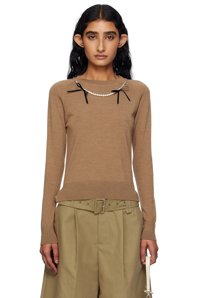 Классический свитер с декором Simone Rocha, мультиколор
Классический свитер с декором Simone Rocha, мультиколор