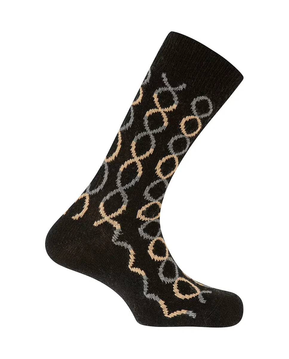 Мужские кашемировые/шерстяные носки с черными кругами Punto Blanco, черный
Мужские кашемировые/шерстяные носки с черными кругами Punto Blanco, черный