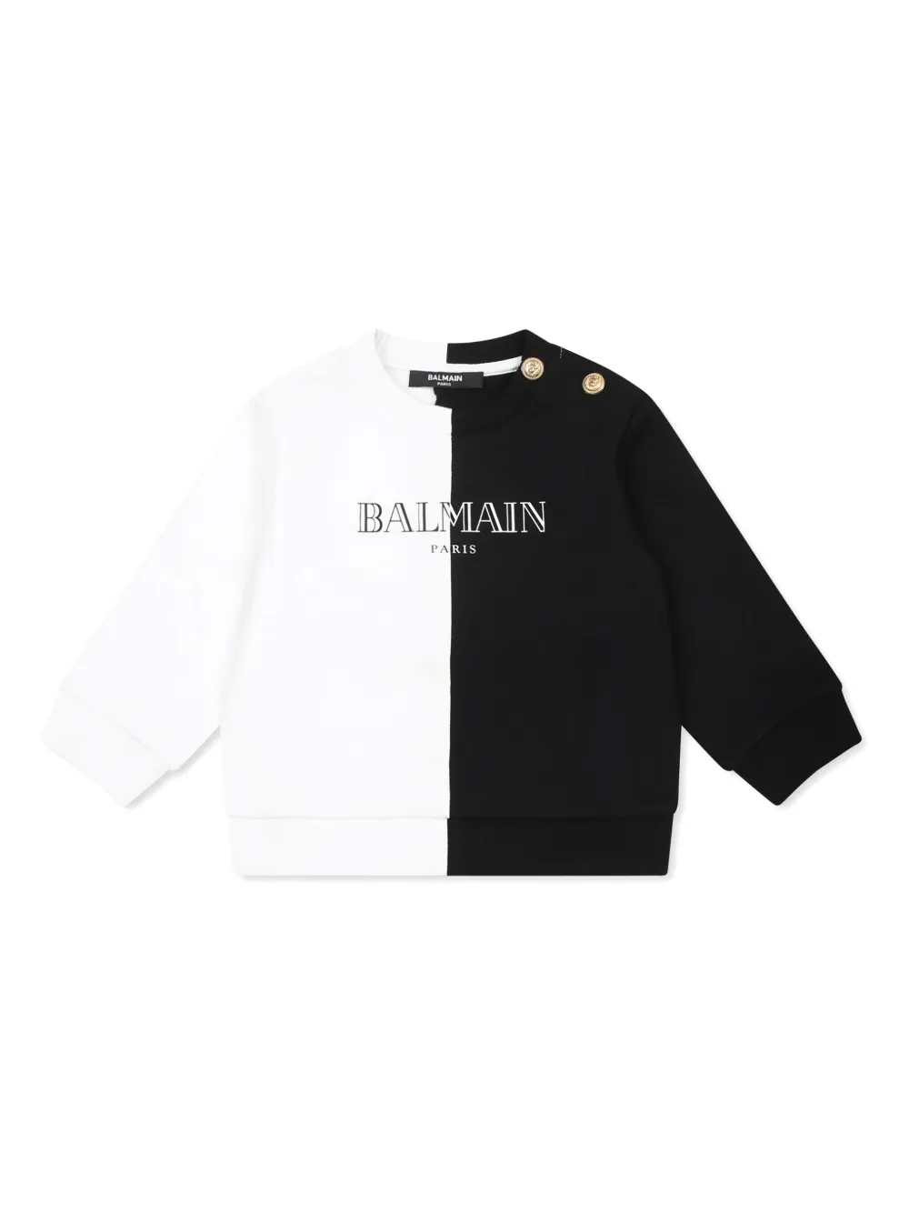 Толстовка с логотипом Balmain Kids, белый 
Толстовка с логотипом Balmain Kids, белый