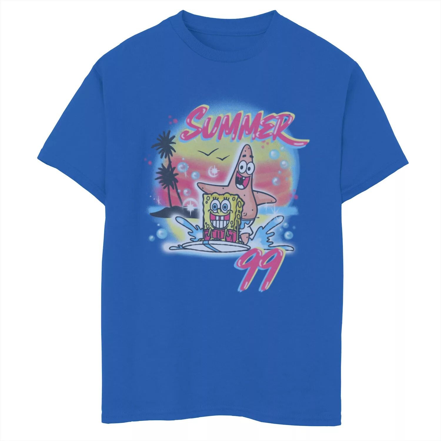 Футболка с графическим рисунком «Губка Боб Квадратные Штаны и Патрик Лето '99» для мальчиков 8–20 лет Nickelodeon
Футболка с графическим рисунком «Губка Боб Квадратные Штаны и Патрик Лето '99» для мальчиков 8–20 лет Nickelodeon
