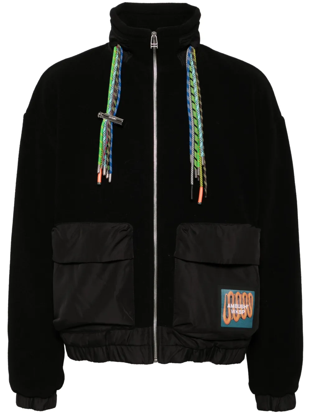 Флисовая куртка с высоким воротником AMBUSH, черный
Флисовая куртка с высоким воротником AMBUSH, черный