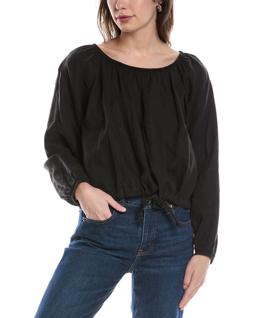 Джеймс Перс Присборенная льняная блузка James Perse, черный
Джеймс Перс Присборенная льняная блузка James Perse, черный