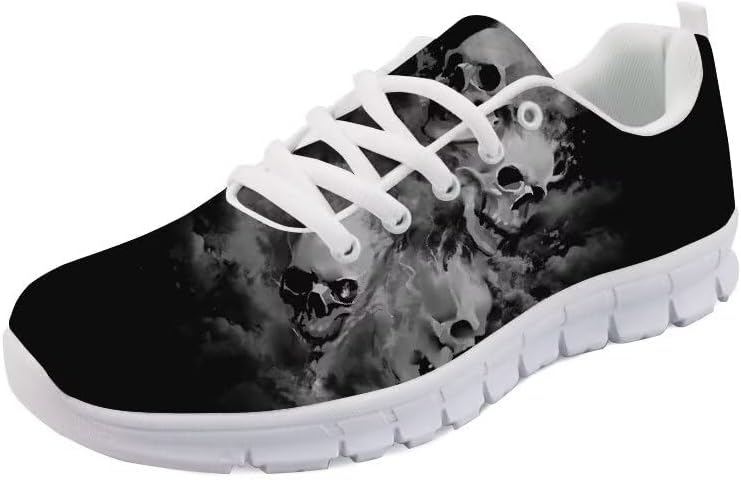 Женские беговые кроссовки Forchrinse с принтом скелета в стиле тай-дай, унисекс, с черепом, для ходьбы, спорта, модные повседневные и спортивные обувь, серый
Женские беговые кроссовки Forchrinse с принтом скелета в стиле тай-дай, унисекс, с черепом, для ходьбы, спорта, модные повседневные и спортивные обувь, серый