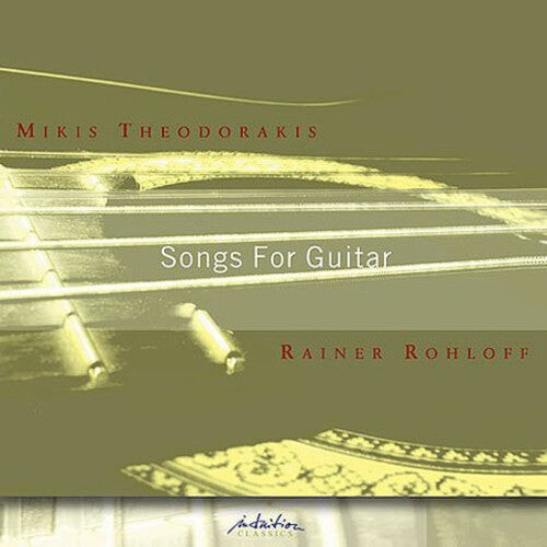 CD диск Theodorakis / Rohlsoff: Songs for Guitar
CD диск Theodorakis / Rohlsoff: Songs for Guitar