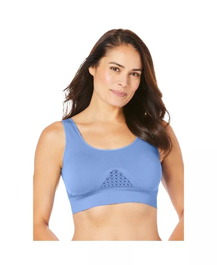 Бесшовный бюстгальтер больших размеров с беспроводным охлаждением Secret Solutions, синий
Бесшовный бюстгальтер больших размеров с беспроводным охлаждением Secret Solutions, синий