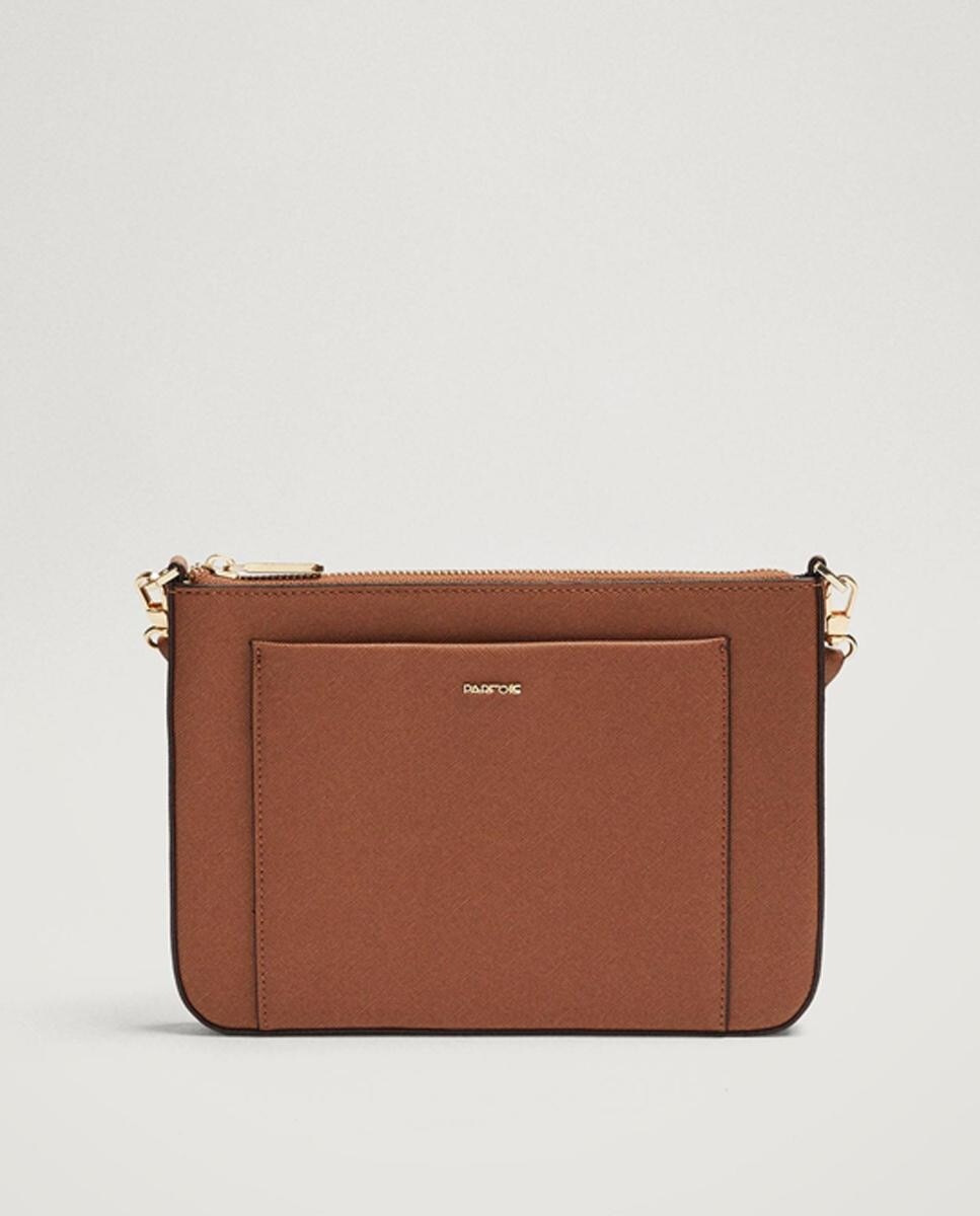 Женская коричневая сумка через плечо с регулируемой ручкой и застежкой-молнией Parfois, коричневый 
Женская коричневая сумка через плечо с регулируемой ручкой и застежкой-молнией Parfois, коричневый