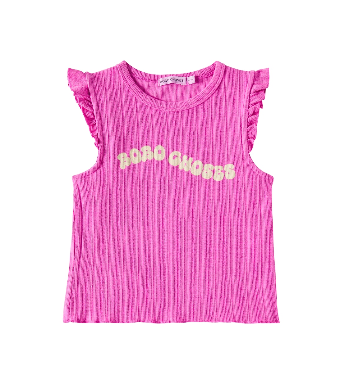 Футболка с волнистым логотипом и оборками Bobo Choses, фуксия
Футболка с волнистым логотипом и оборками Bobo Choses, фуксия