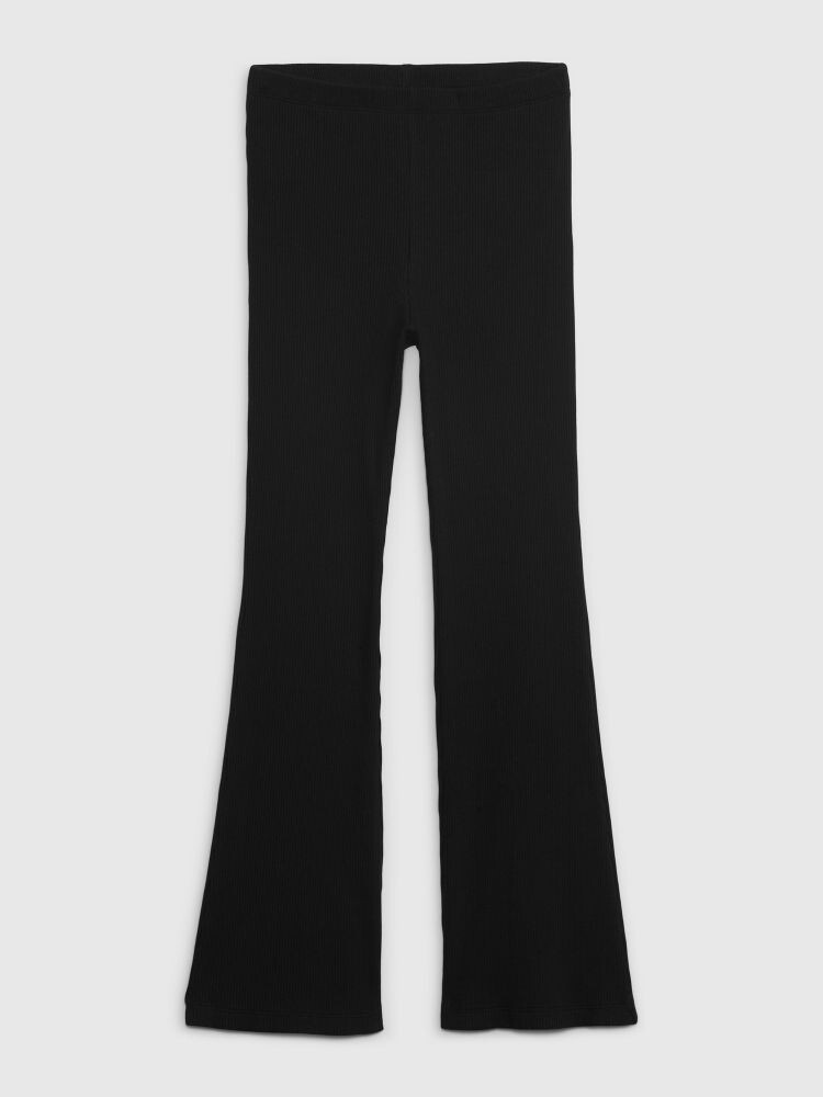 Детские расклешенные леггинсы Gap, черный 
Детские расклешенные леггинсы Gap, черный