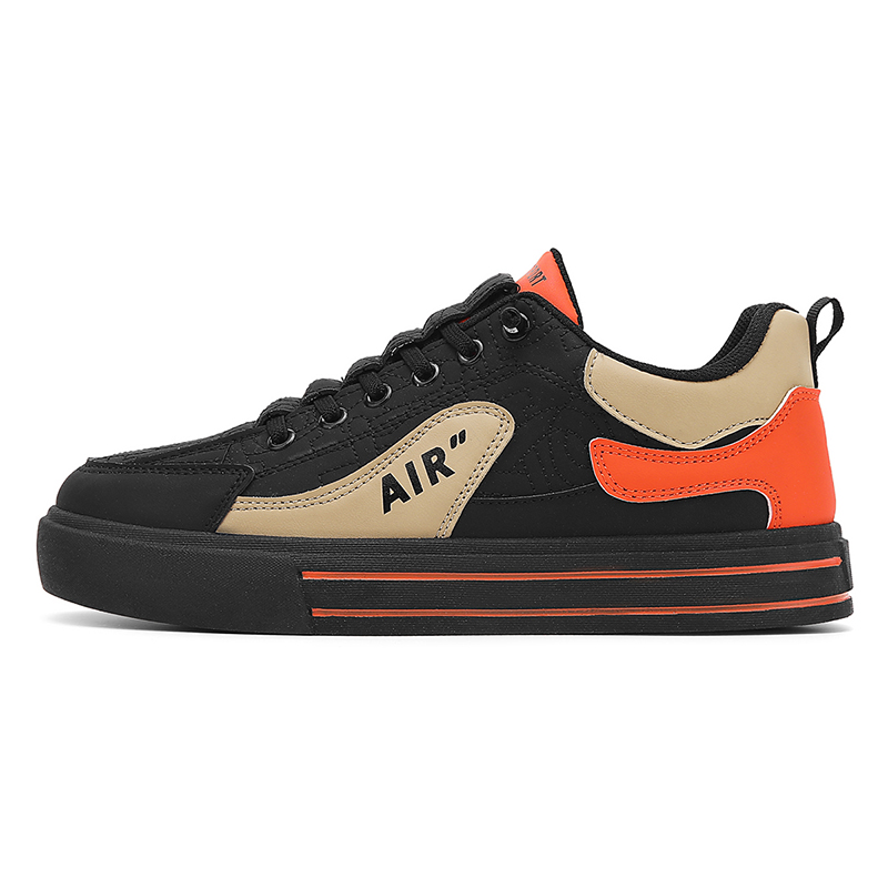 Boogie Bear Амортизирующие нескользящие износостойкие поддерживающие сбалансированные низкие повседневные туфли мужские черно-оранжевые, цвет Black Orange 
Boogie Bear Амортизирующие нескользящие износостойкие поддерживающие сбалансированные низкие повседневные туфли мужские черно-оранжевые, цвет Black Orange