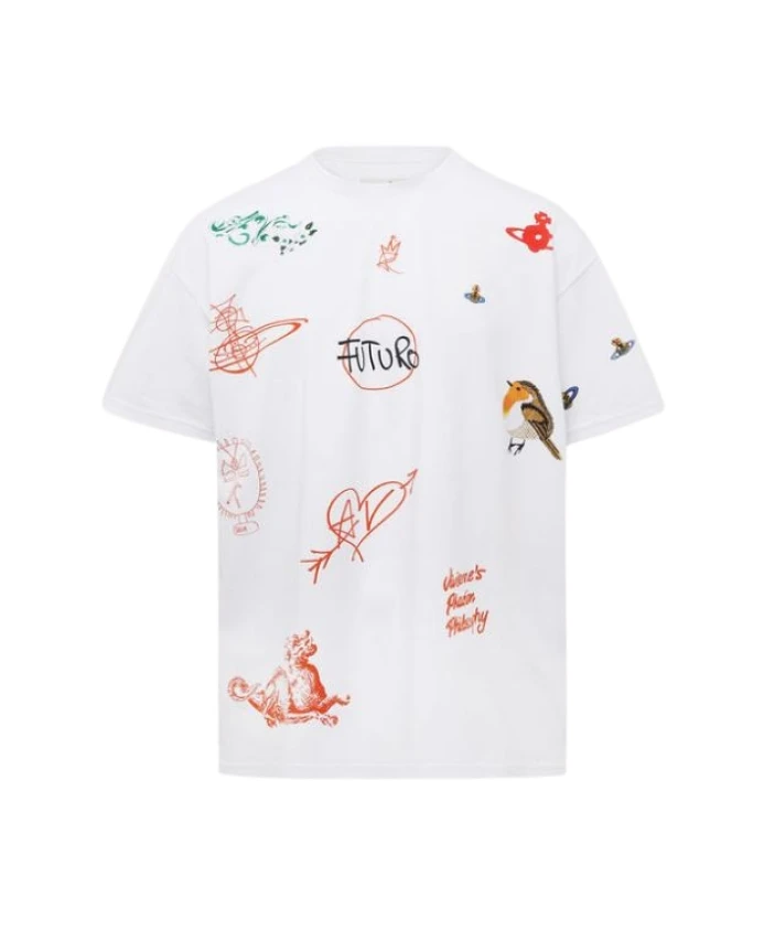 Футболка с логотипами Vivienne Westwood, белый
Футболка с логотипами Vivienne Westwood, белый
