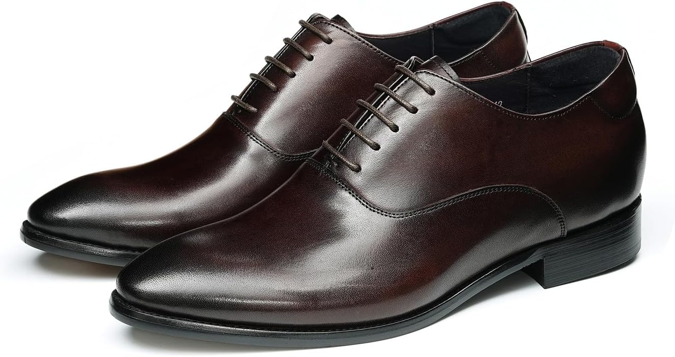 Мужские оксфорды Santimon - формальная обувь из кожи высокого качества, с подошвой Goodyear, кожаной подошвой с резиновым каблуком, элегантные с заостренным носком и шнуровкой, для работы, свадьбы и банкетов, Coffee
Мужские оксфорды Santimon - формальная обувь из кожи высокого качества, с подошвой Goodyear, кожаной подошвой с резиновым каблуком, элегантные с заостренным носком и шнуровкой, для работы, свадьбы и банкетов, Coffee